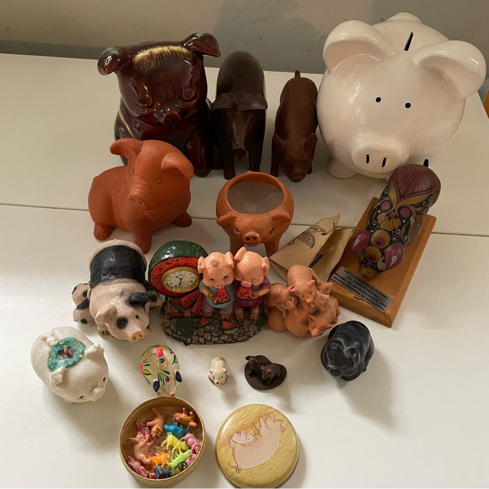 Assorted Pig Figurine Collection
